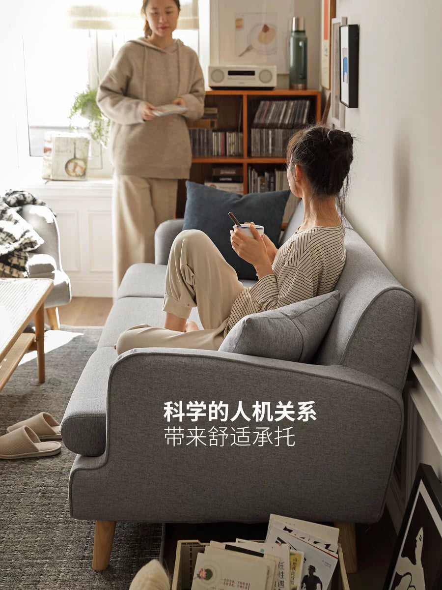 布艺沙发简约现代小户型客厅布沙发北欧三人家具组合套装